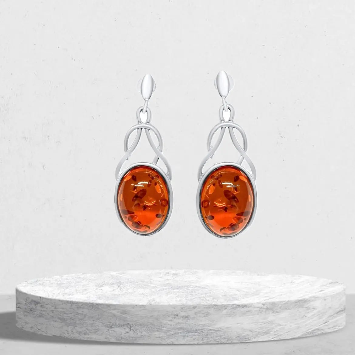 Amber stone earrings - Mystic Alchemy 