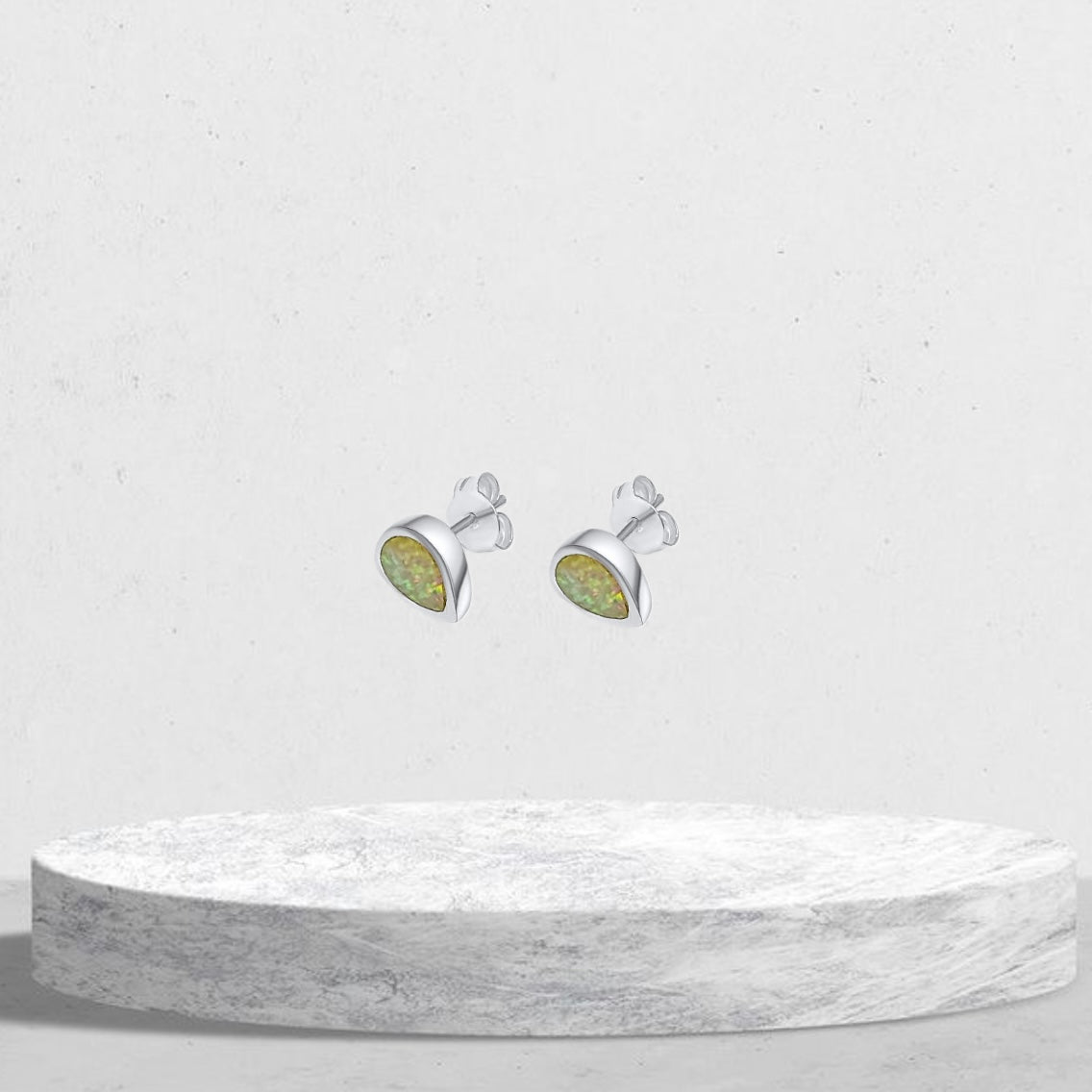 White Opal earrings - Mystic Alchemy 