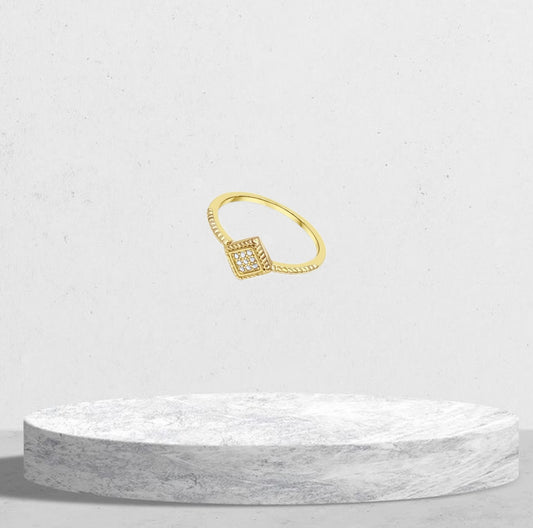 Gold Plated Silver Ring - Mystic Alchemy 