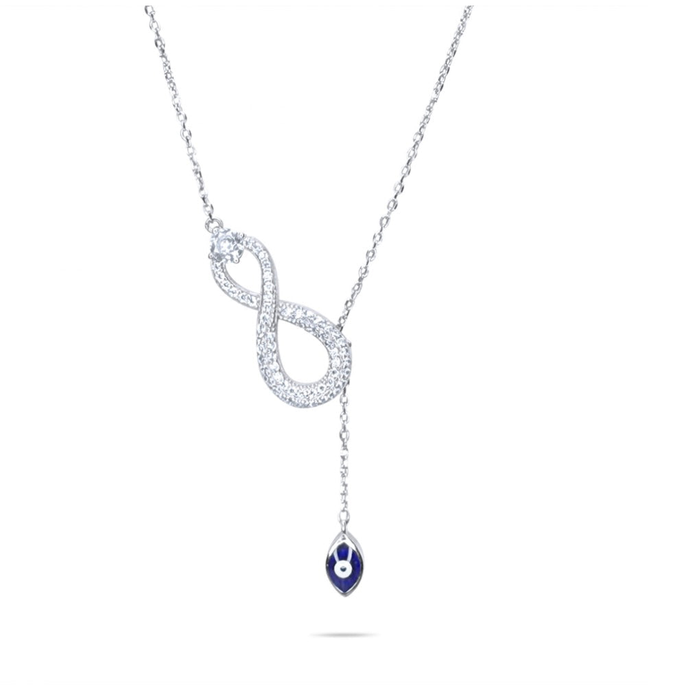 EYE NECKLACE WITH ZIRCON STONES Mystic Alchemy