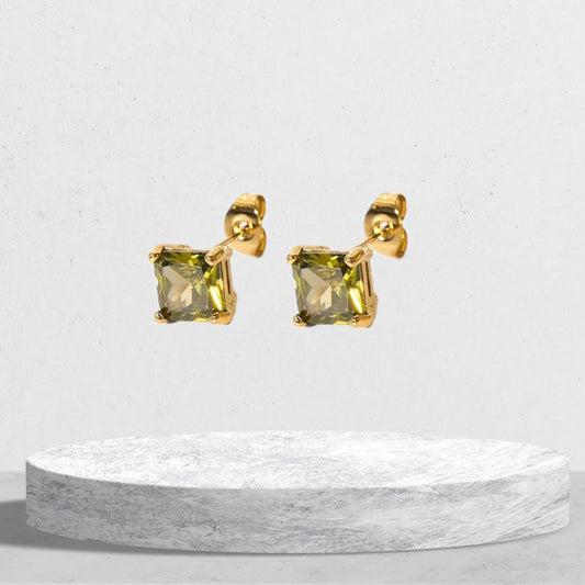 Green stone earrings - Mystic Alchemy 