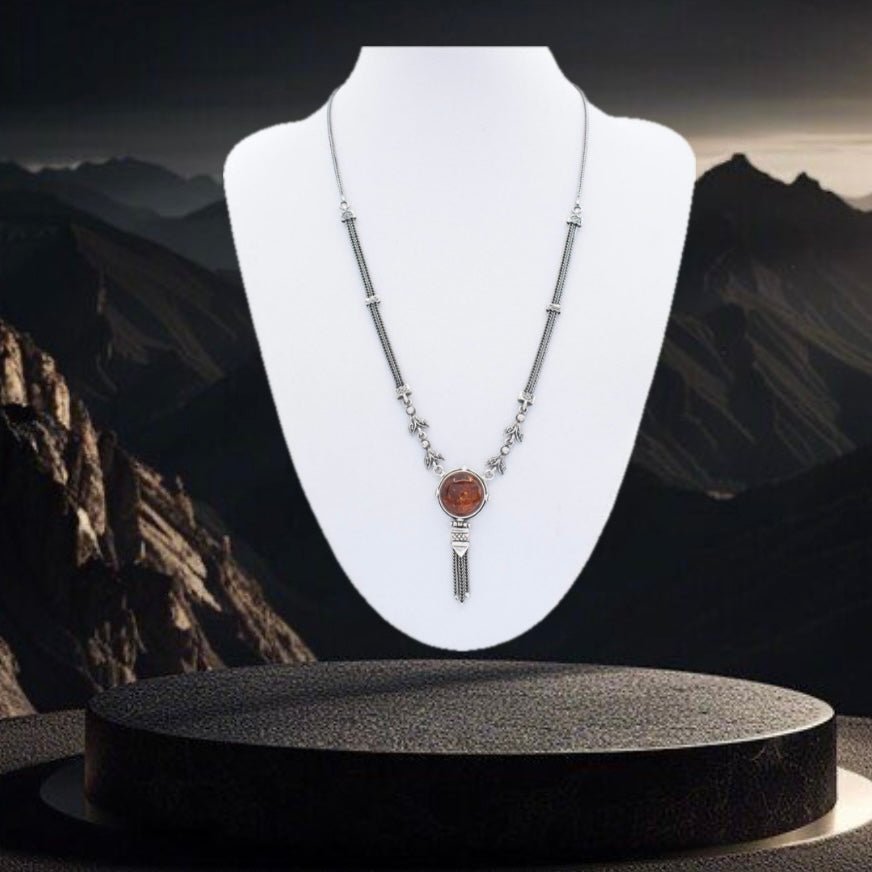 Amber stone necklace - Mystic Alchemy 