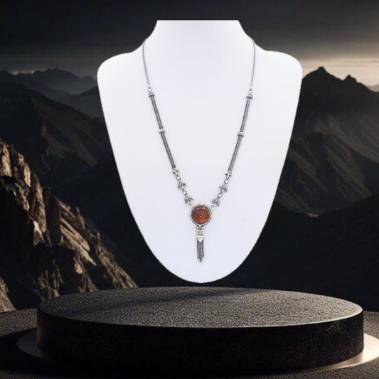 Amber stone necklace - Mystic Alchemy 