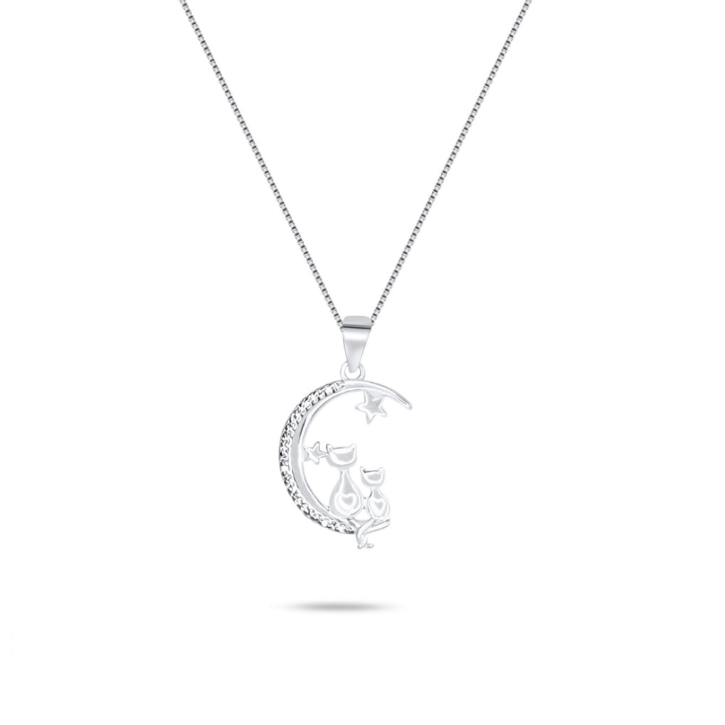 Moonlight Cats Necklace Mystic Alchemy