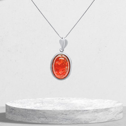 Amber stone necklace - Mystic Alchemy 