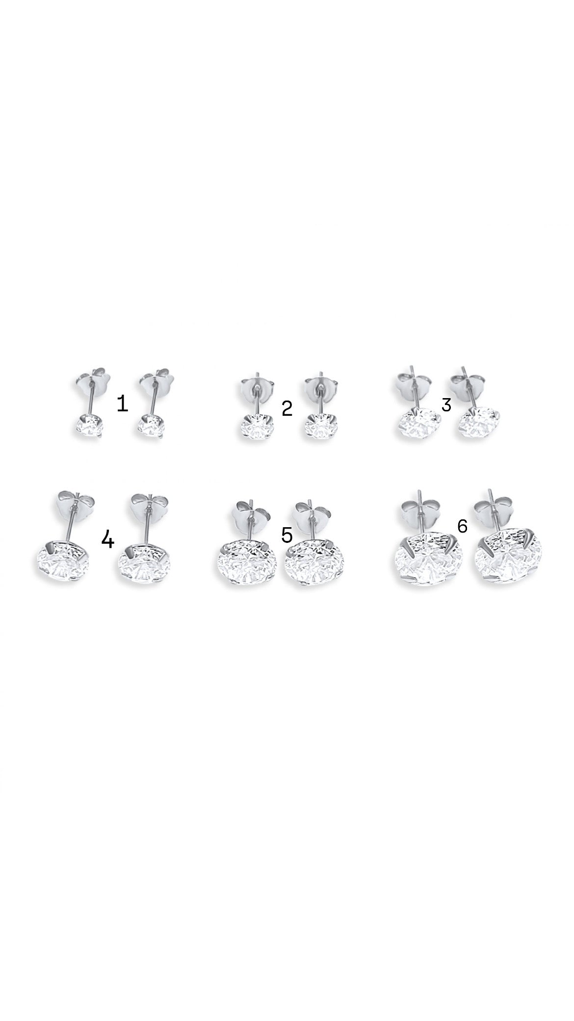 STUD EARRINGS WITH ZIRCON STONES Mystic Alchemy