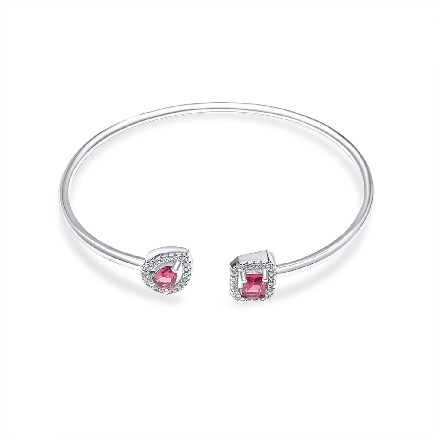 CIRCLE BRACELET WITH RUBY AND ZIRCON STONES Mystic Alchemy