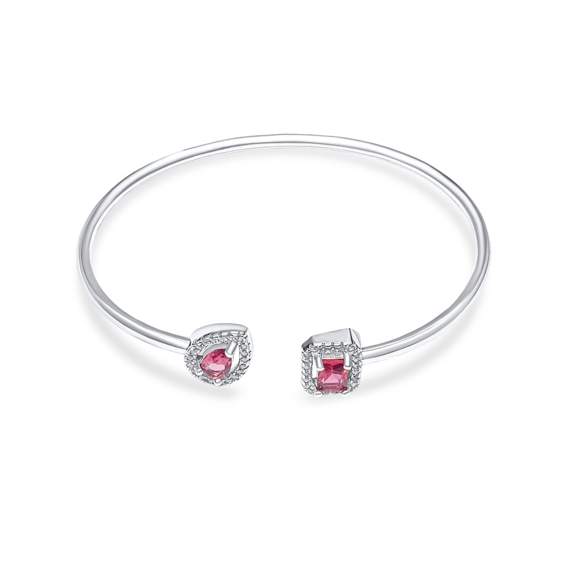 CIRCLE BRACELET WITH RUBY AND ZIRCON STONES Mystic Alchemy