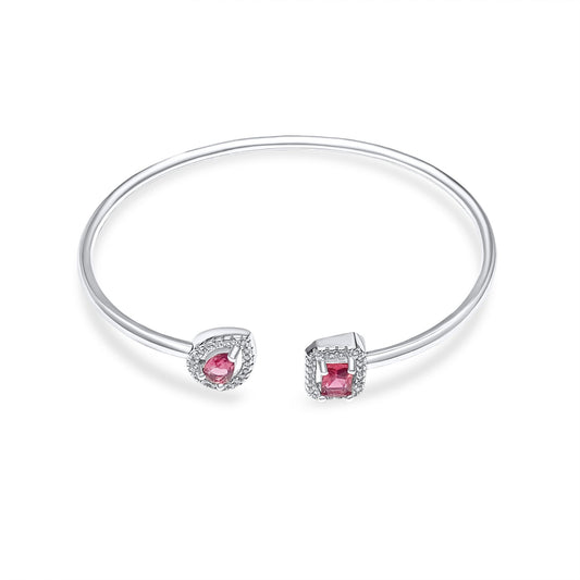CIRCLE BRACELET WITH RUBY AND ZIRCON STONES Mystic Alchemy