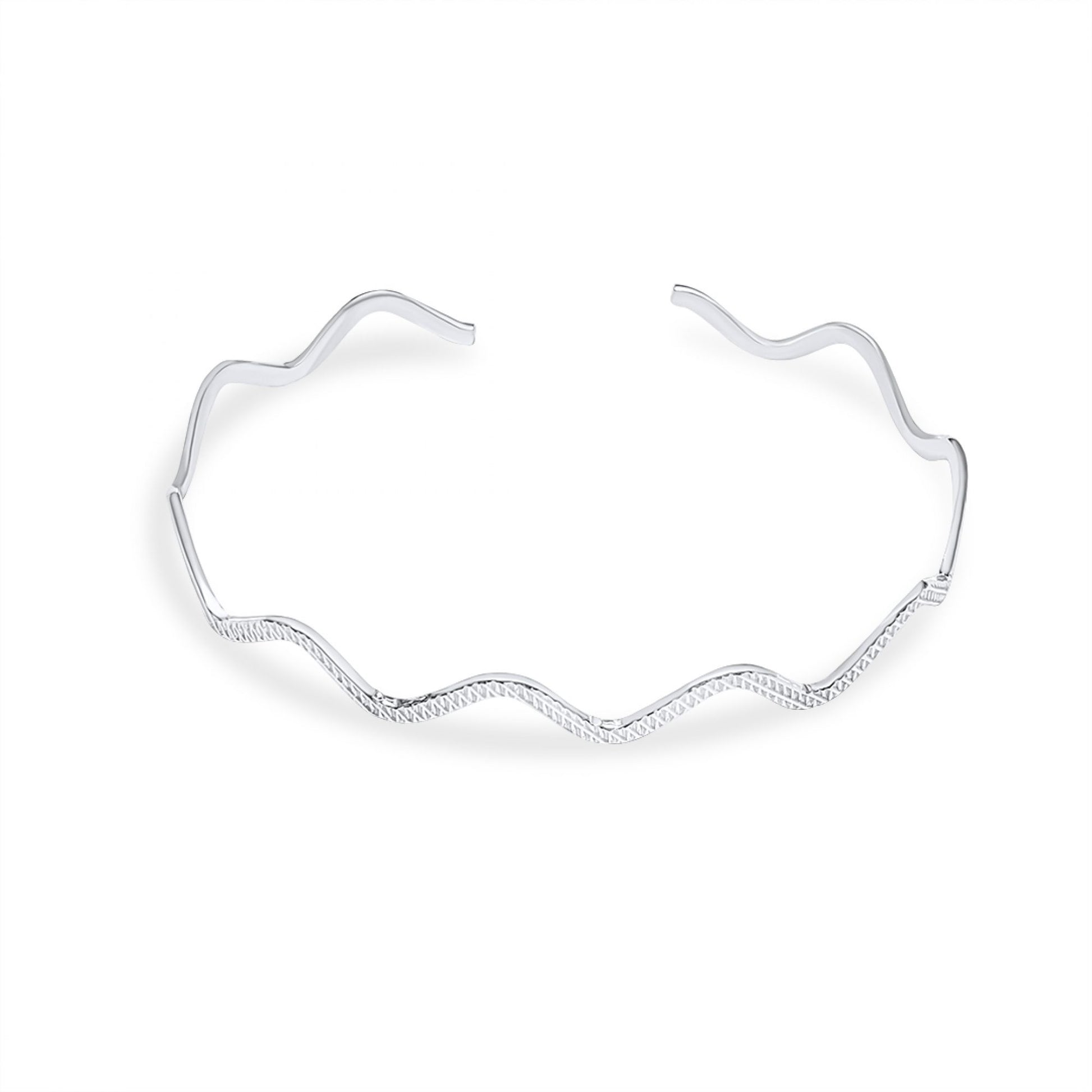 WAVY ENGRAVED CIRCLE BRACELET Mystic Alchemy