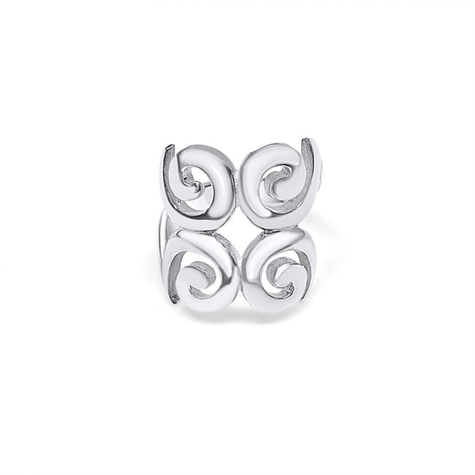 RING WITH SPIRALS Mystic Alchemy