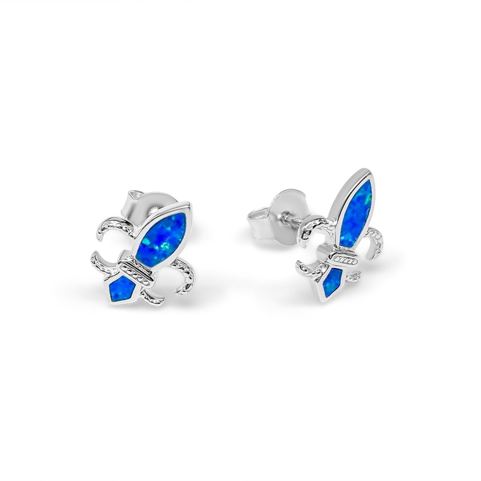 Bee stud earrings with opal stones, 925 silver, playful and elegant design.

