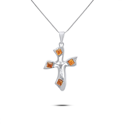 CROSS WITH AMBER Mystic Alchemy