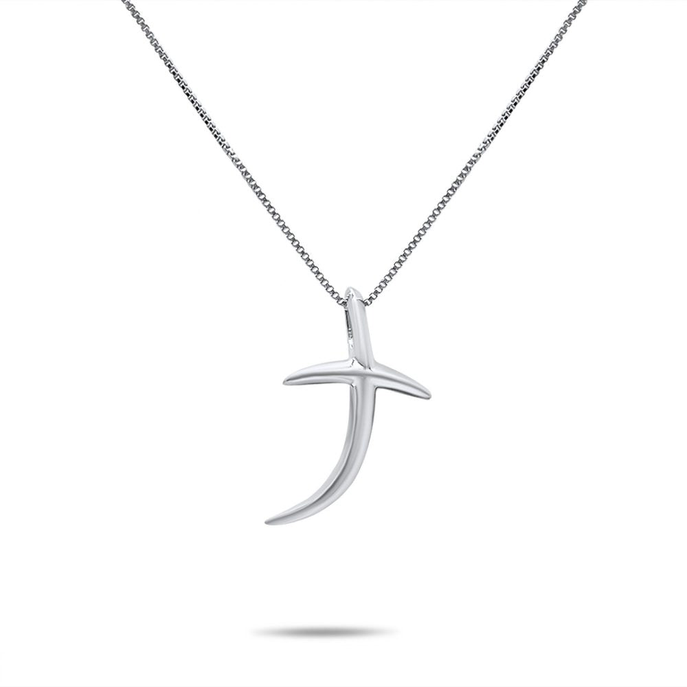 Silver Cross Pendant Necklace Mystic Alchemy