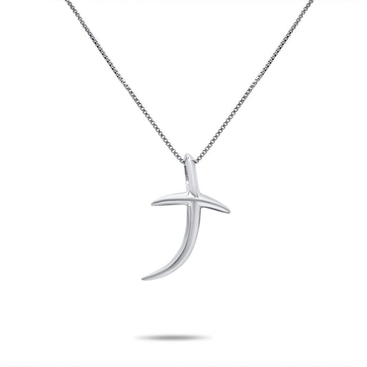 Silver Cross Pendant Necklace Mystic Alchemy