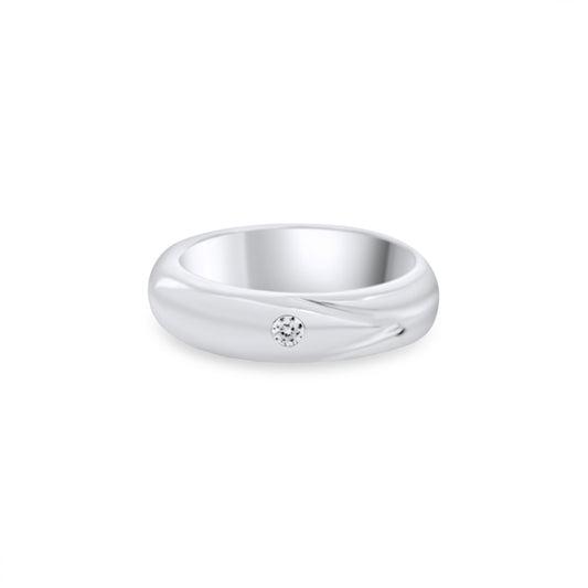 RING WITH ZIRCON STONE 6MM Mystic Alchemy