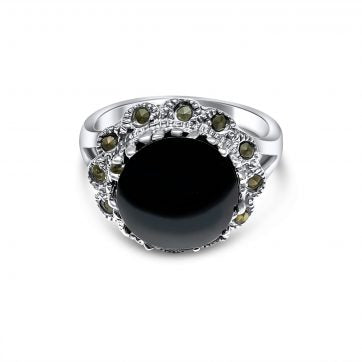 Onyx stone ring Mystic Alchemy