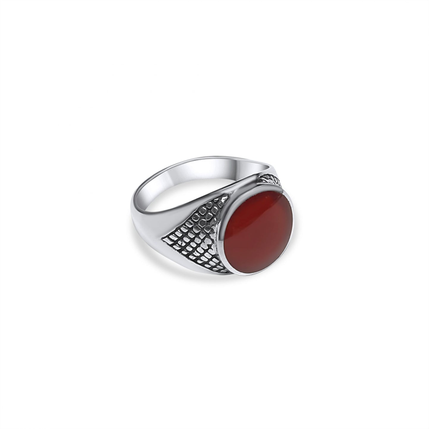 RING WITH CARNELIAN STONES