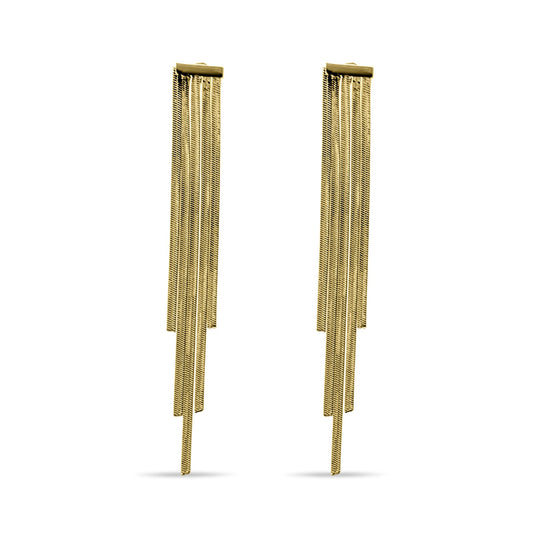 GOLD PLATED STEEL DANGLE EARRINGS Mystic Alchemy