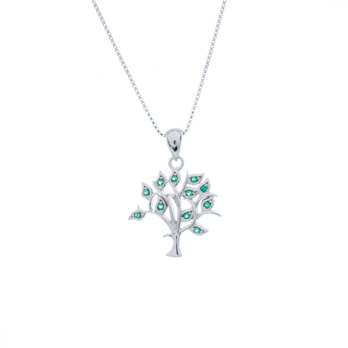 TREE OF LIFE NECKLACE WITH ZIRCON STONES Mystic Alchemy